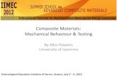 Composite Materials: Testing and characterization methods