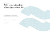 Why corporate culture affects Operational Risk