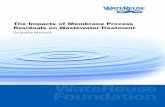 The Impacts of Membrane Process Residuals on Wastewater ...