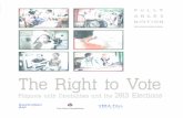 The Right to Vote: Filipinos with Disabilities and the 2013 Elections