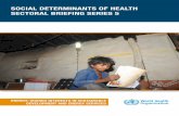 social determinants of health sectoral briefing series 5