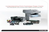 Understanding Print Cartridge Page Yields - Lexmark