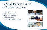 A Guide To Doing Business in Alabama Alabama's Answers