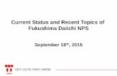 Current Status and Recent Topics of Fukushima Daiichi NPS (PDF)