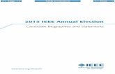 2015 IEEE Annual Election Candidates Booklet