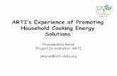 ARTI's Experience of Promoting Household Cooking Energy Solutions