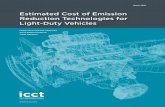 Estimated Cost of Emission Reduction Technologies for Light-Duty ...