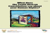 What does the South African Constitution say about your Human ...