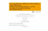 Transition Metal Borides: Synthesis, Characterization and ...