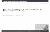 Foreign Marriages and Citizenship in Persian Period Judah