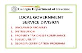 LOCAL GOVERNMENT SERVICE DIVISION