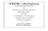 operation & maintenance manual for three phase induction motors