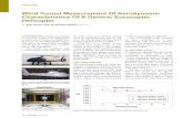 Wind tunnel measurement of aerodynamic characteristics of a ...