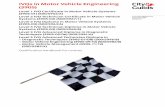 IVQs in Motor Vehicle Engineering (3905)
