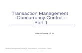 Transaction Management -Concurrency Control – Part 1