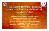 Numerical modeling of cavitating venturi – a flow control element of ...
