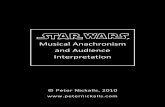 Star Wars, Musical Anachronism and Audience Interpretation