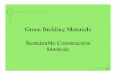 Green Building Materials Sustainable Construction Methods