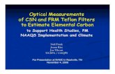 Optical Measurements of CSN and FRM Teflon Filters to Estimate ...