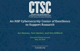 An NSF Cybersecurity Center of Excellence to Support Research