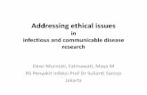 Adressing ethical issues in infectious and communicable diseases