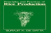Principles and practices of rice production / Surajit K. De Datta
