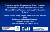 Monitoring the Response of Water Quality and Nekton in the Tidal ...