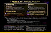 LESSON 17: Balloon Rockets