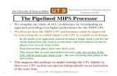 The Pipeline MIPS Processor