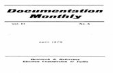 Documentation Monthly, Vol. III
