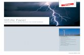 White Paper: Lightning and surge protection for wind turbines