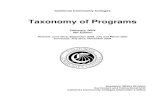 Taxonomy of Programs (TOP)