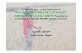 GREEN TECHNOLOGY FOR SUSTAINABLE AGRICULTURE ...