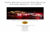 Palm Beach County Fire Rescue Annual Report - FY 2015