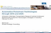 Automotive Powertrain Technologies through 2016 and 2025