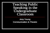 Teaching Public Speaking in the Undergraduate Classroom