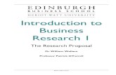 Introduction to Business Research 1