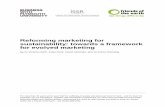 Reforming marketing for sustainability - full report