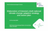 State of Play Estonian National Adaptation Strategy