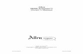 Allen MIDI Assistant™ Owner's Manual - Allen Organ