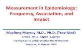 Measurement in epidemiology: Frequency, association, and impact ...