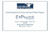 ExPreSS II Instructional Manual - Teacher Week Two