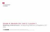 Grade 8: Module 2A: Unit 2: Lesson 7 Making Inferences: Analyzing ...
