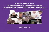 State Plan for Alzheimer's Disease and Related Dementias in Oregon