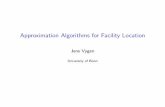 Approximation Algorithms for Facility Location