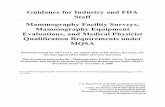 Guidance for Industry and FDA Staff Mammography Facility Surveys ...