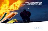 Cable fire protection – Flammability tests on ship and offshore cables