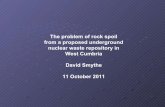 The problem of rock spoil from a proposed underground nuclear ...