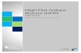 High Flux Isotope Reactor User Guide
