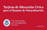 Tarjetas de Educación Cívica para el Examen de Naturalización